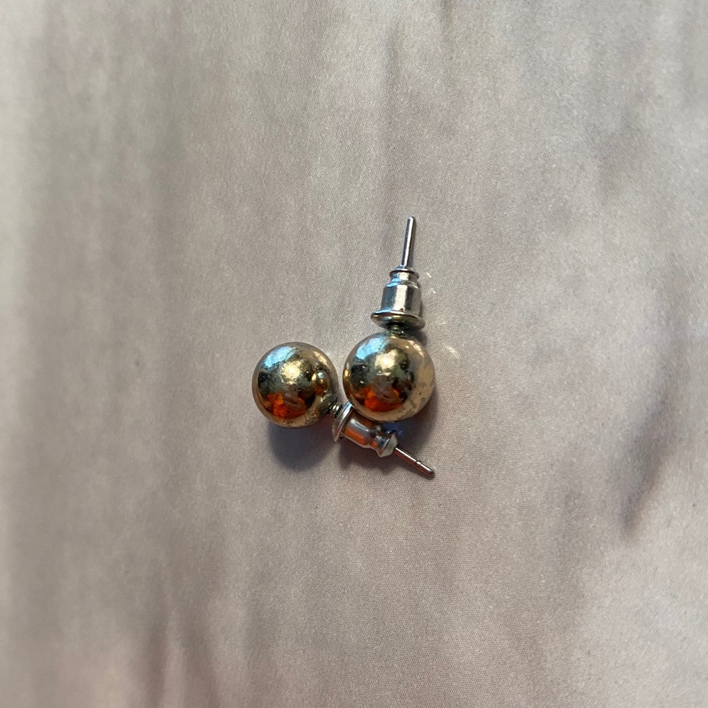 Small Gold Ball Earrings